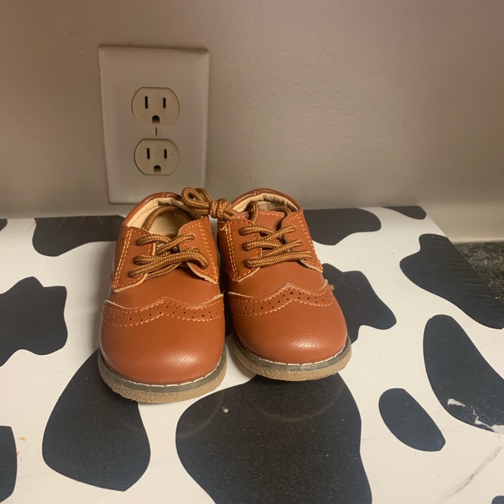 Classic Brown Kids Shoes